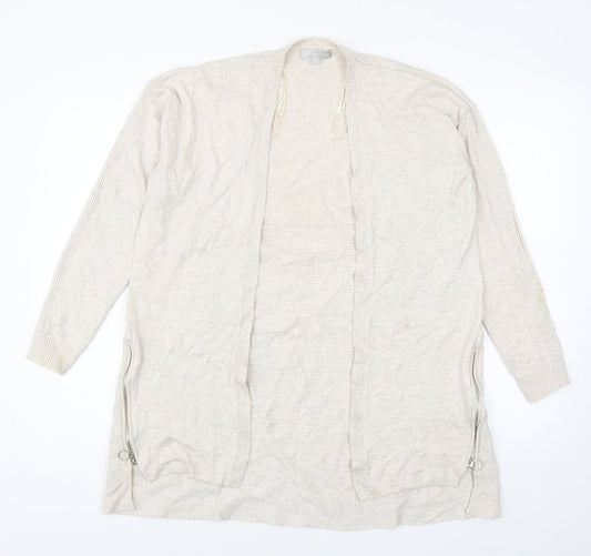 Womens UK Size 14 Red Herring Beige Cardigan Jumper