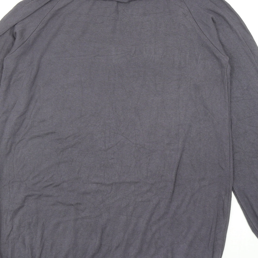 A Wear Womens Grey Roll Neck Viscose Pullover Jumper Size 14