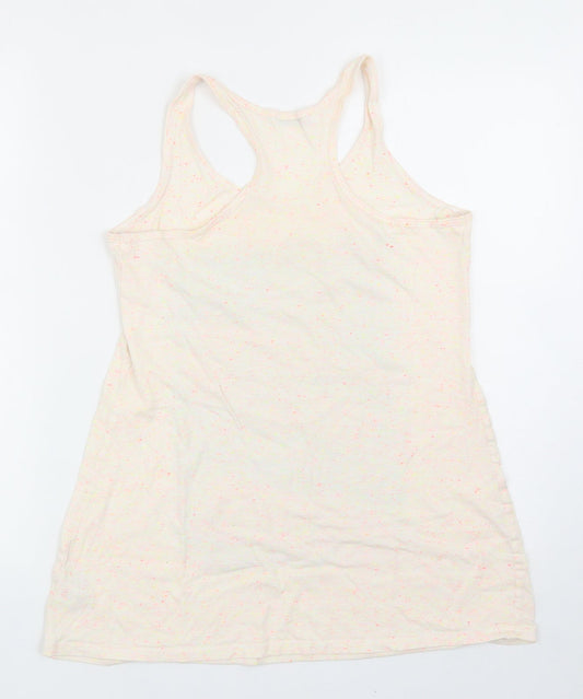 George Womens Multicoloured Cotton Basic Tank Size 10 Round Neck - Beach