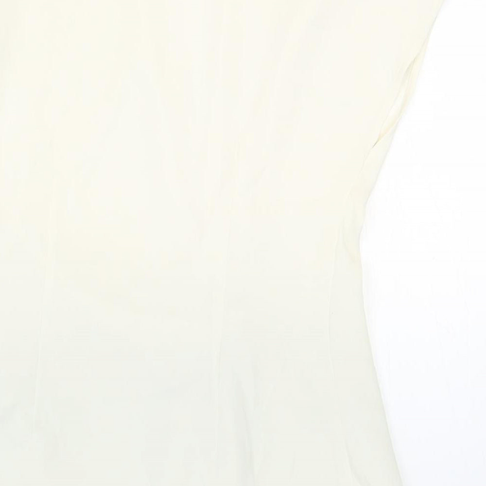Womens UK Size 10 Marks and Spencer White Basic Blouse