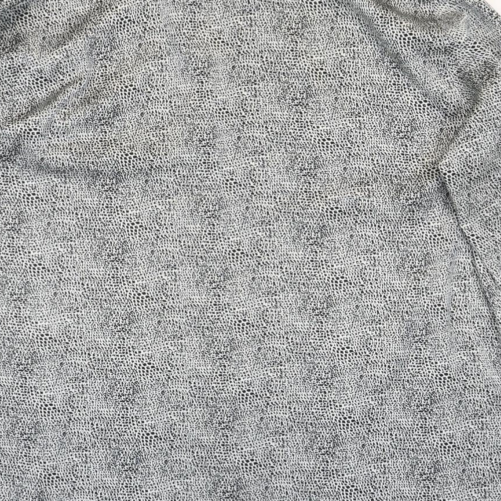 Womens UK Size 44 Basler Grey Basic Button-Up