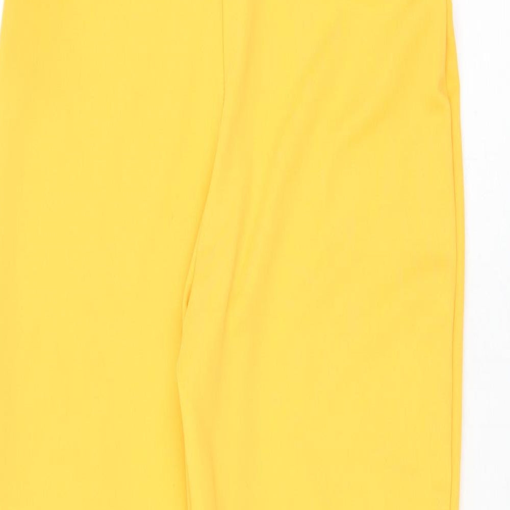 Missguided Womens Orange Polyamide Playsuit One-Piece Size 10 Pullover