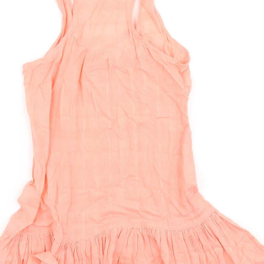 Womens UK Size 8 River Island Pink Basic Tank