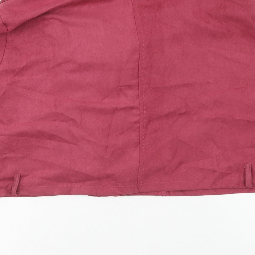 Boohoo Womens Purple Jacket Size 18 Zip