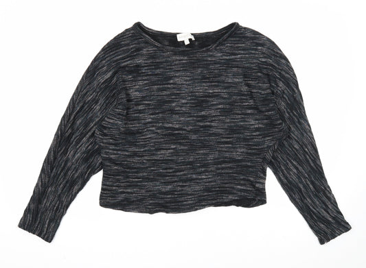 Womens UK Size 12 Apricot Black Pullover Jumper