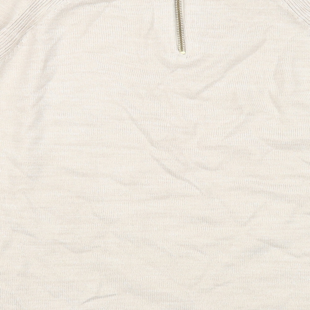 Womens UK Size 12 Marks and Spencer Beige Pullover Jumper
