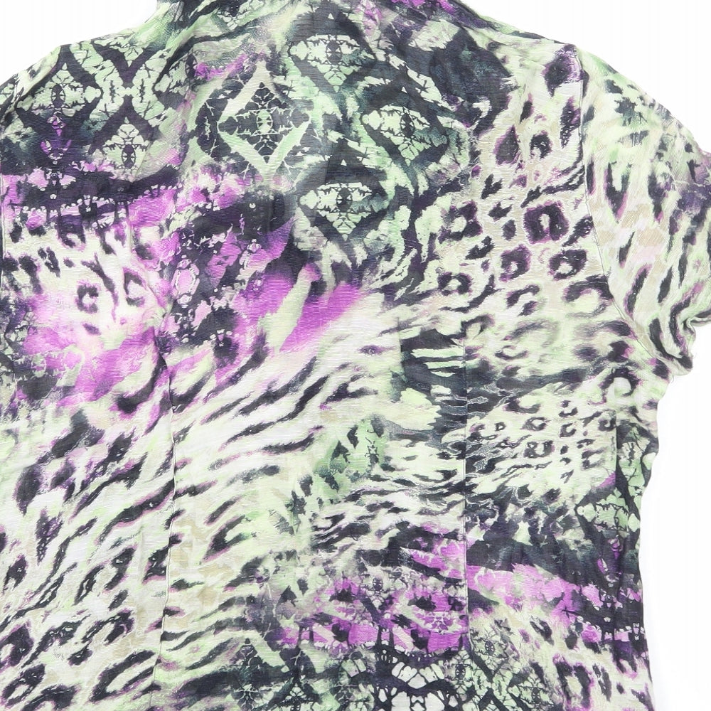 Womens UK Size M Preworn Multicoloured Basic Button-Up