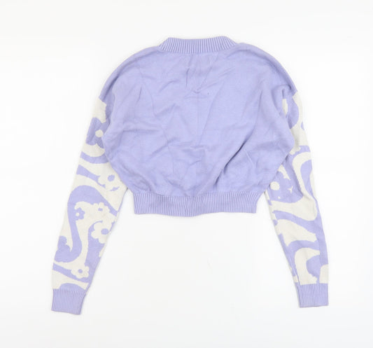 Womens UK Size 2XS Hollister Purple Pullover Jumper