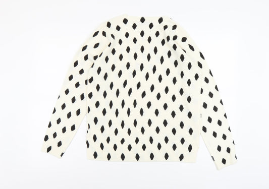 Womens UK Size 12 Marks and Spencer Ivory Pullover Jumper