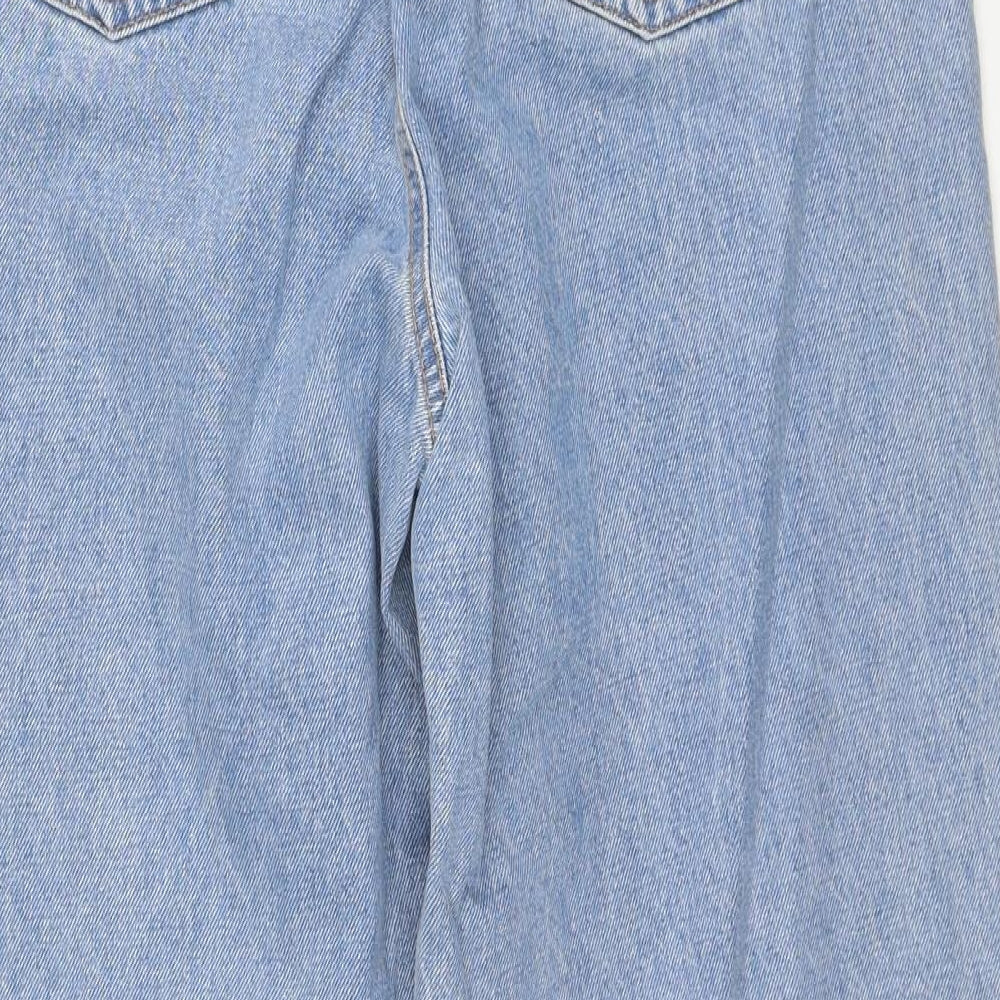 COLLUSION Womens Black Cotton Boyfriend Jeans Size 28 in L26 in Regular Zip