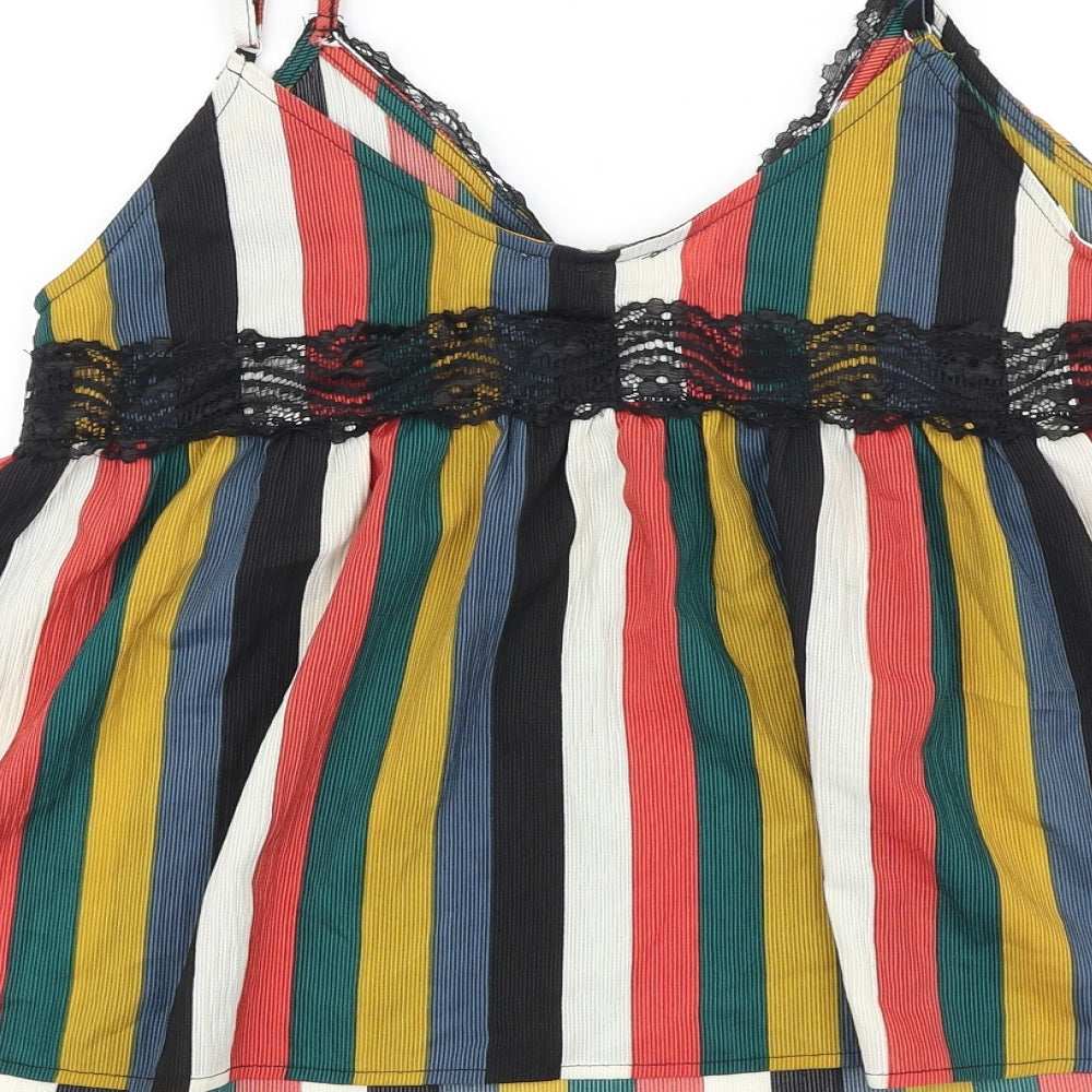 Womens UK Size S Vera & Lucy Multicoloured Camisole Tank