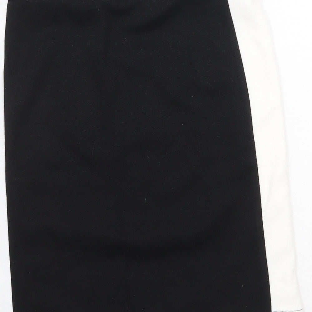 New Look Womens Black Polyester Mini Skirt Size 10