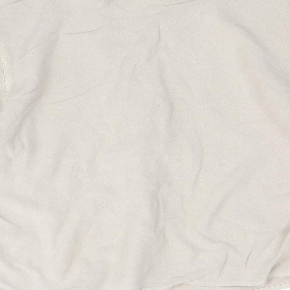 Womens UK Size S Off Shoot Brown Basic Button-Up