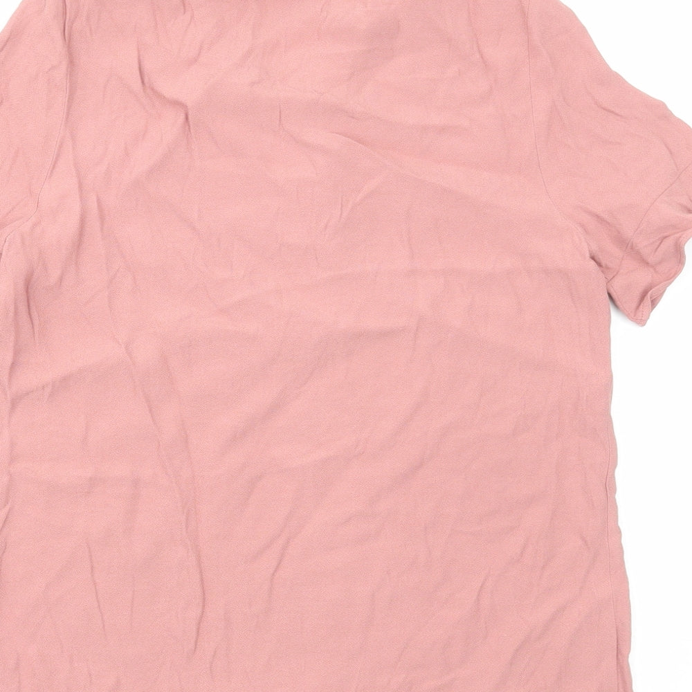 Womens UK Size S Phase Eight Pink Basic Blouse