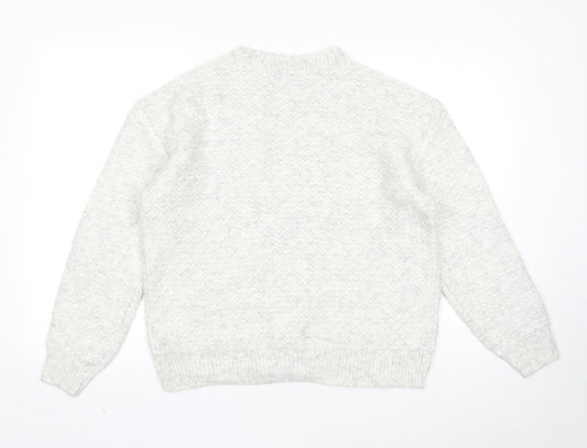 Womens UK Size M Marks and Spencer Grey Pullover Jumper