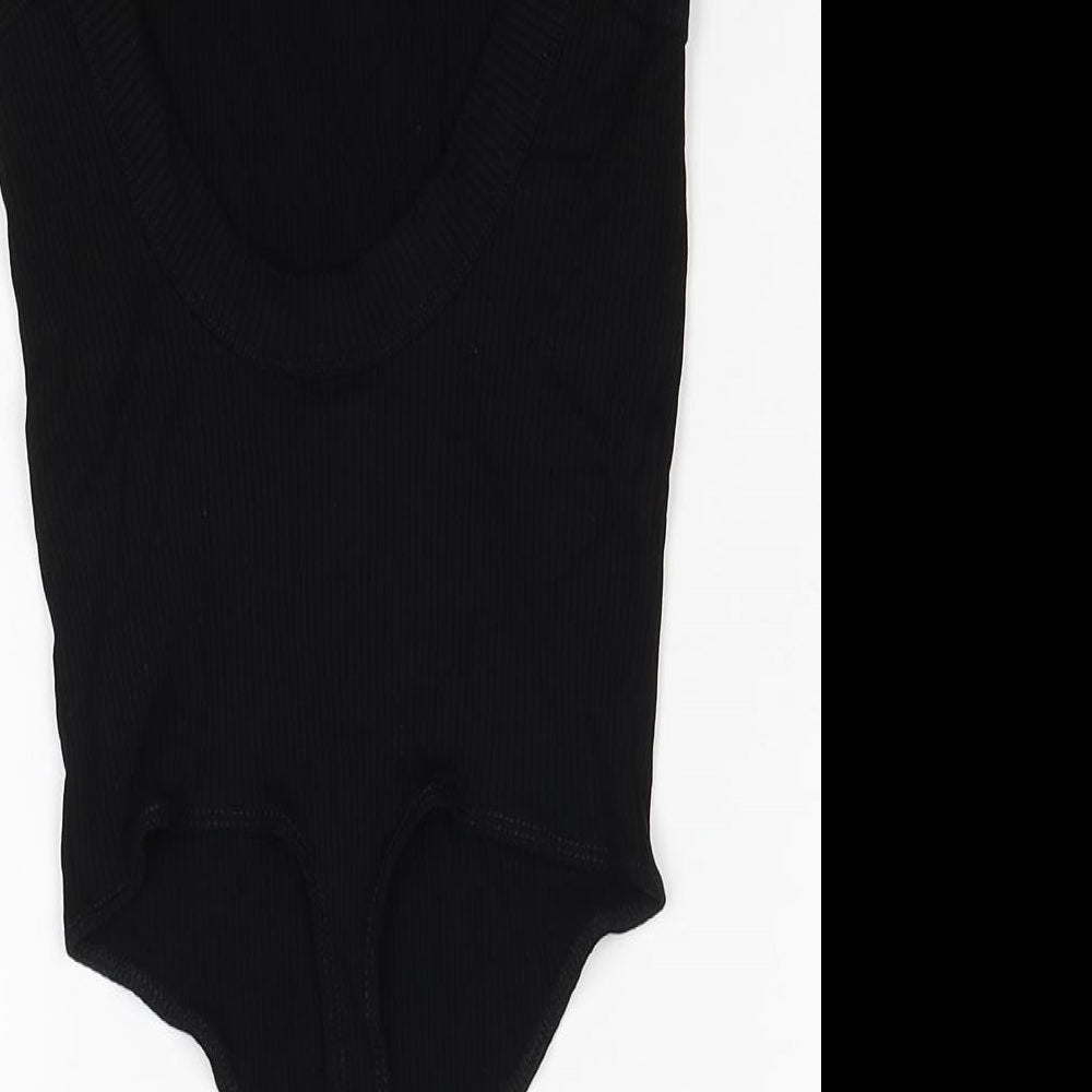 Womens UK Size 6 ASOS One-Piece Black Bodysuit