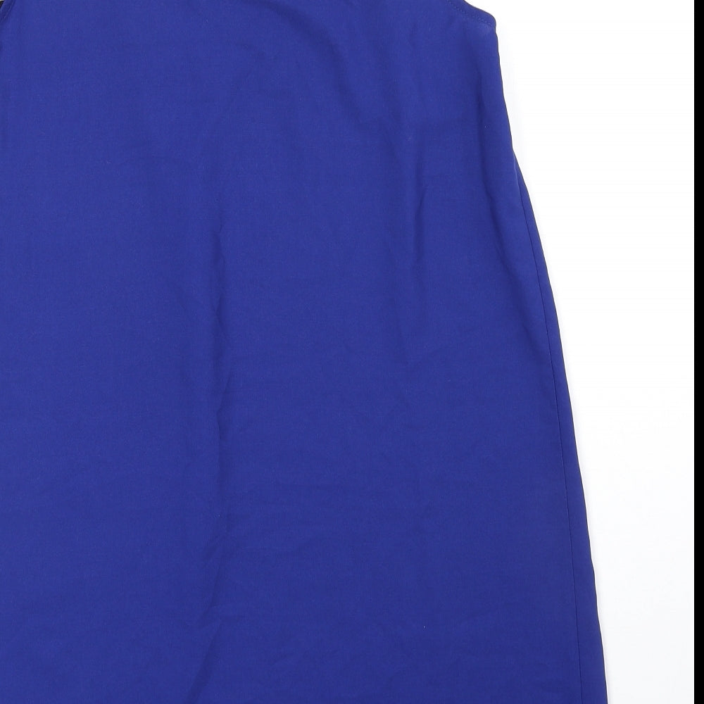 Womens UK Size 14 So Fabulous Blue Basic Blouse