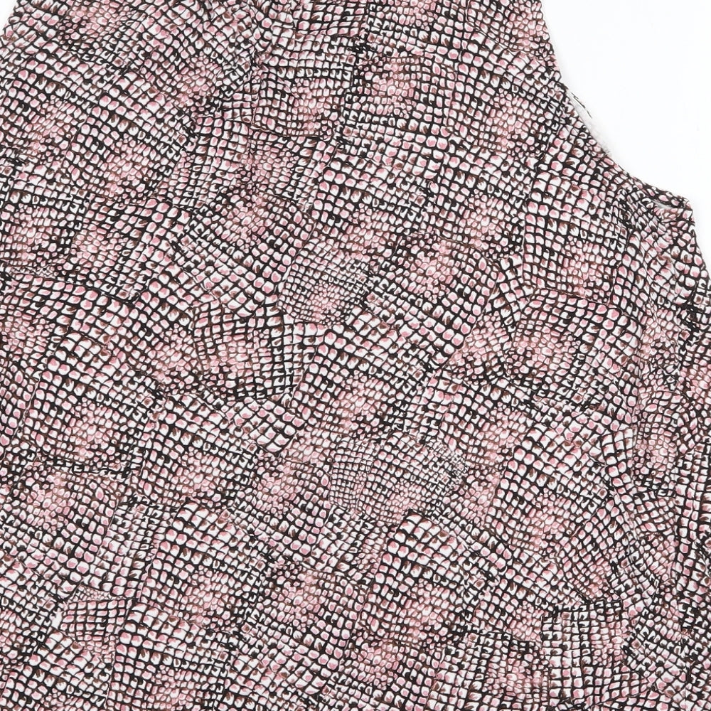 Womens UK Size M H&M Pink Basic Tank