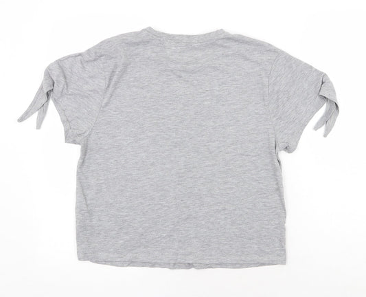 Womens UK Size 10 Marks and Spencer Grey Basic T-Shirt