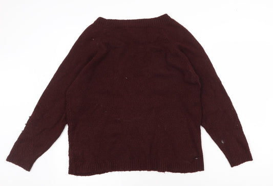 Womens UK Size 14 Dorothy Perkins Red Pullover Jumper