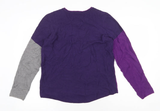 Womens UK Size 12 Olsen Purple Pullover Jumper