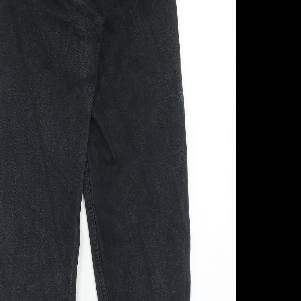 Womens UK Size 26 in Weekday Regular Fit Straight Black Jeans