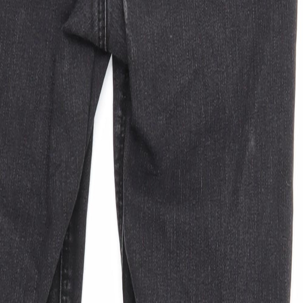 George Womens Black Cotton Skinny Jeans Size 10 Regular Zip