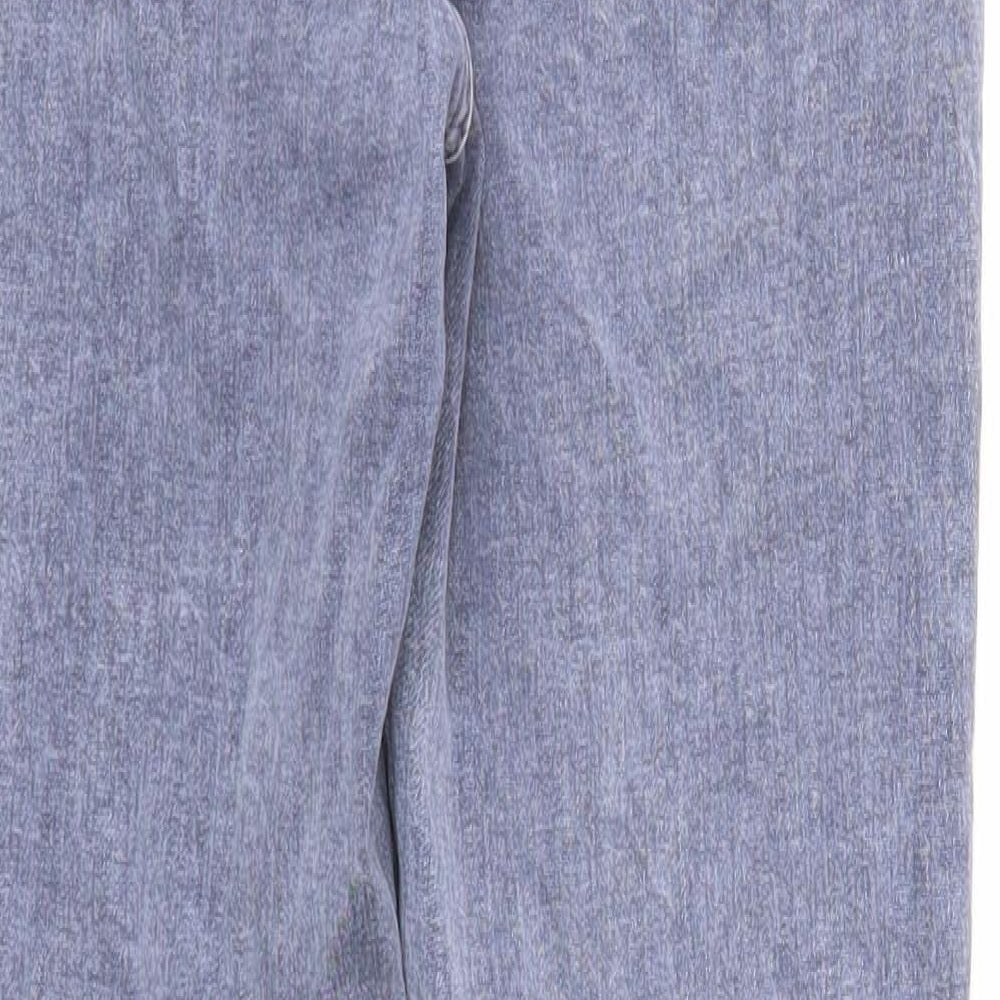 New Look Womens Blue Cotton Jegging Jeans Size 10 Regular Zip