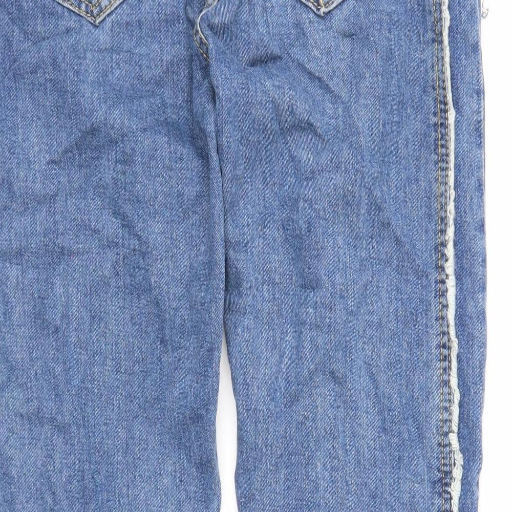 Womens UK Size S Preworn Regular Fit Straight Blue Jeans