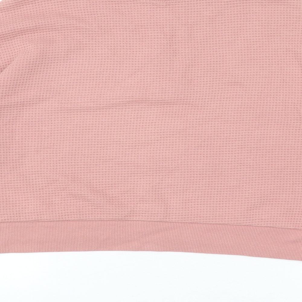 Womens UK Size XS Divided by H&M Pink Pullover Sweatshirt