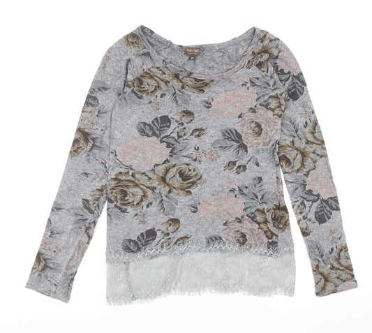Womens UK Size XS Phase Eight Grey Pullover Jumper