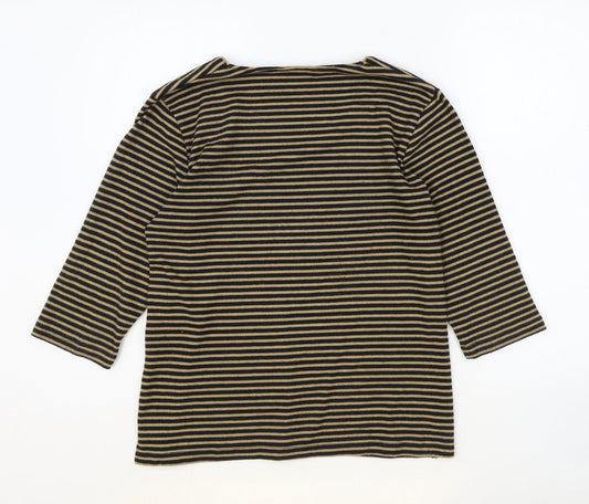 Womens UK Size 12 TIGI Brown Basic Blouse