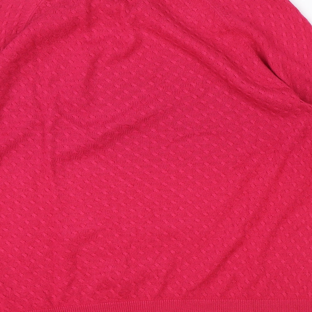 Womens UK Size 16 Marks and Spencer Pink Pullover Jumper