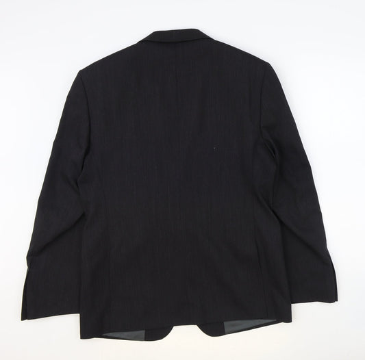 Marks and Spencer Mens Grey Wool Jacket Blazer Size 40 Regular