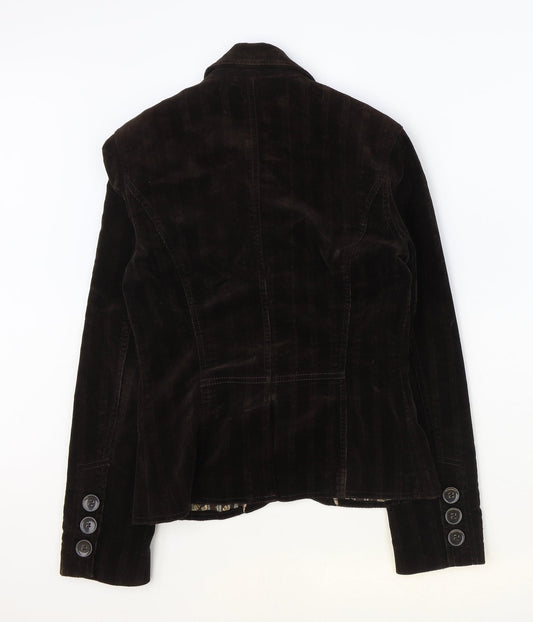 NEXT Womens Brown Cotton Jacket Blazer Size 6