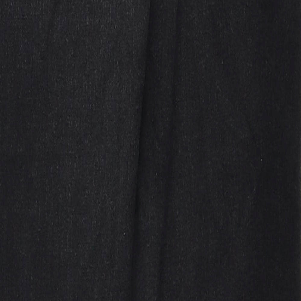 Topshop Womens Black Cotton Jegging Jeans Size 28 in L30 in Regular Zip