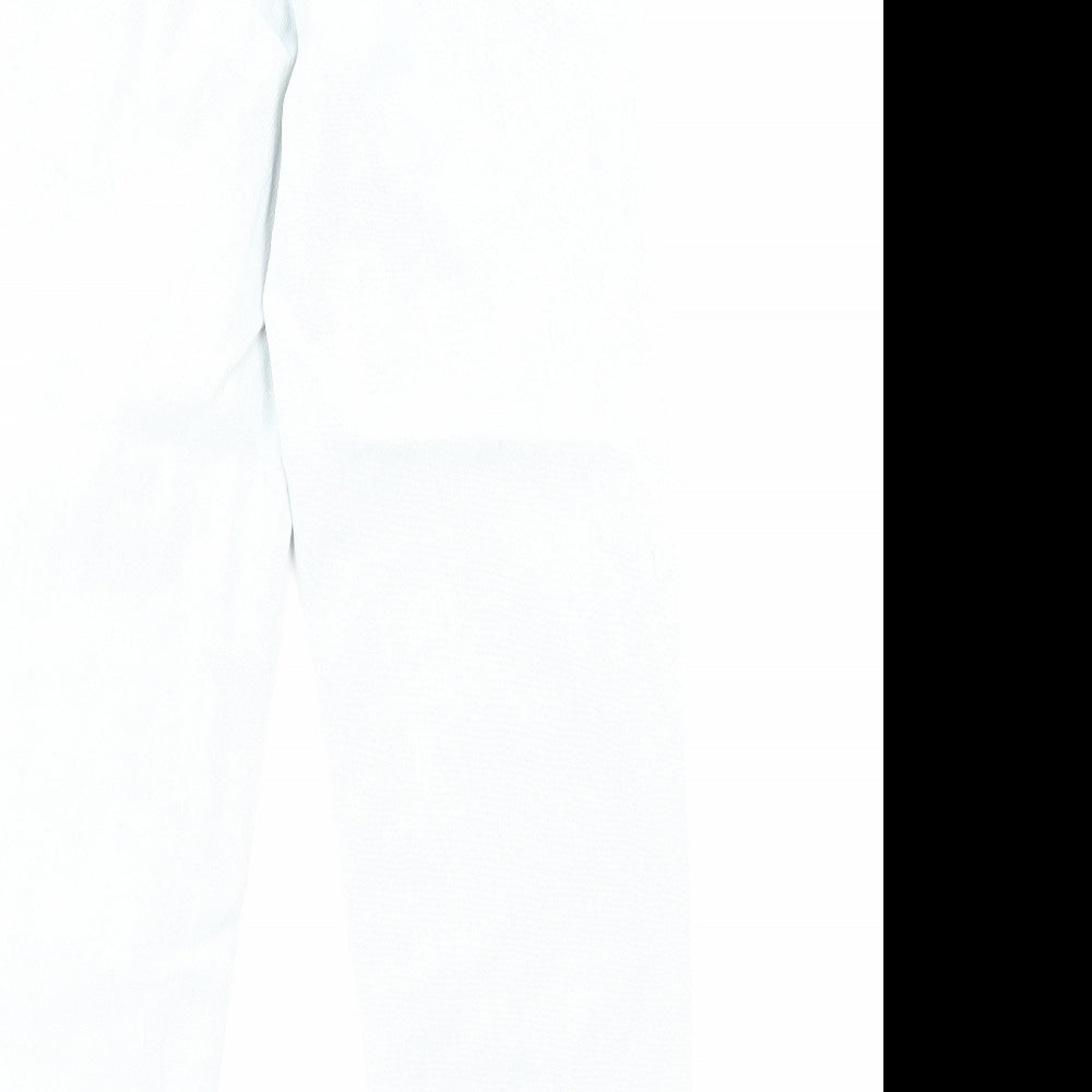 Primark Womens Blue Cotton Straight Jeans Size 6 Regular Zip