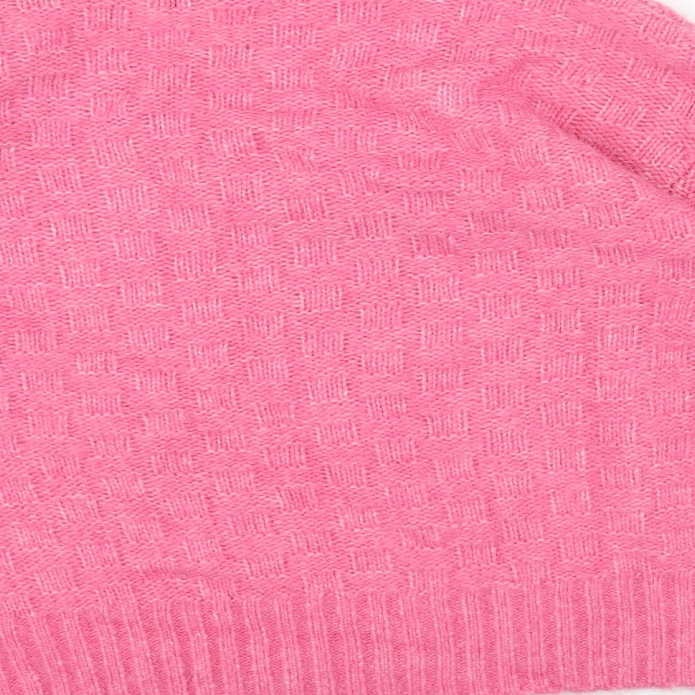 Womens UK Size S Marks and Spencer Pink Pullover Jumper