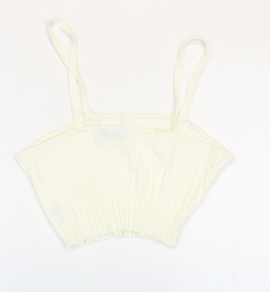 Womens UK Size 20 In the Style White Basic Tank
