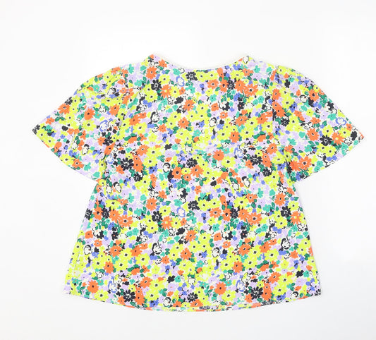 Womens UK Size 8 Marks and Spencer Multicoloured Basic Blouse