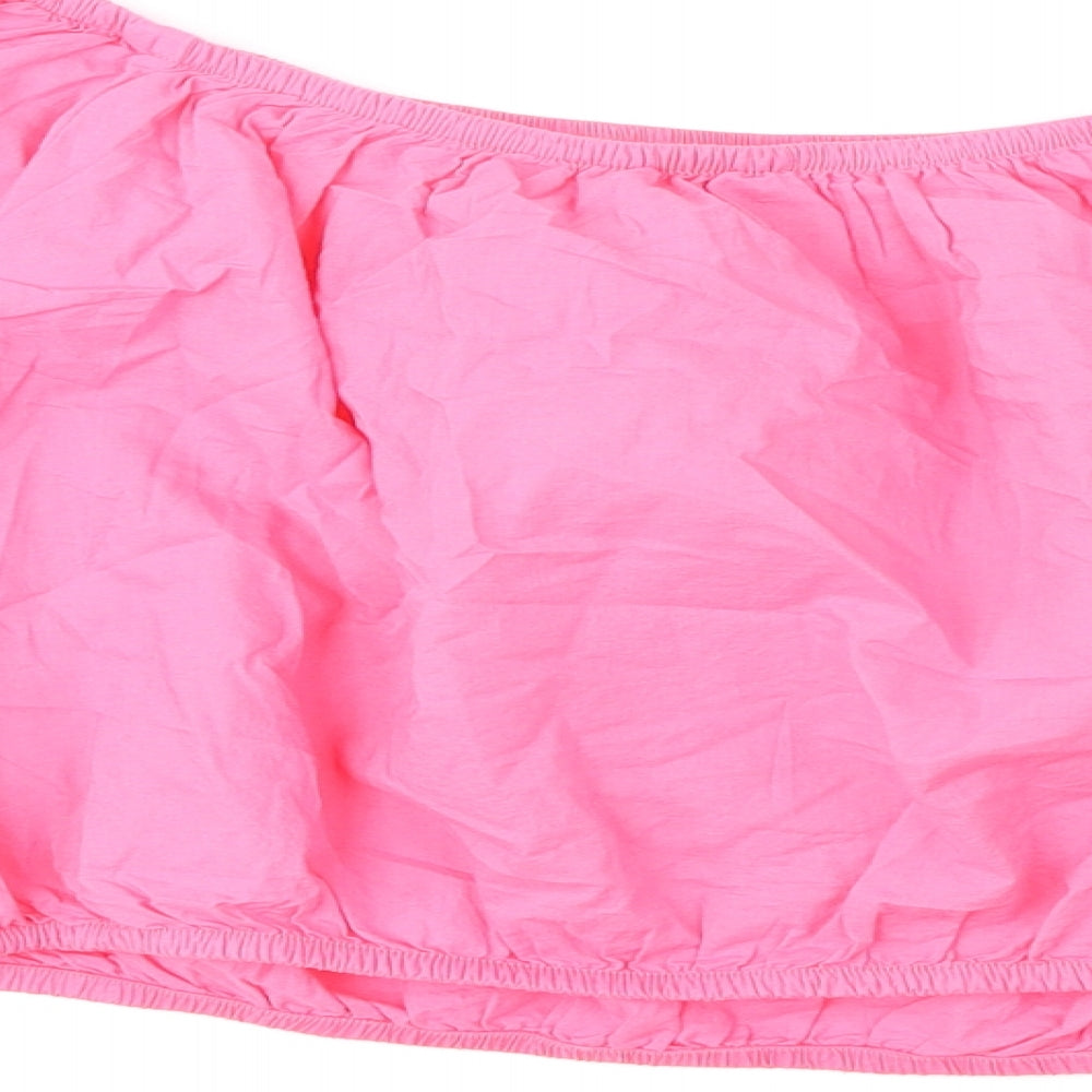 Womens UK Size 20 Marks and Spencer Pink Cropped Blouse