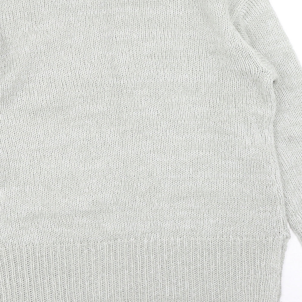 Womens UK Size S New Look Grey Pullover Jumper