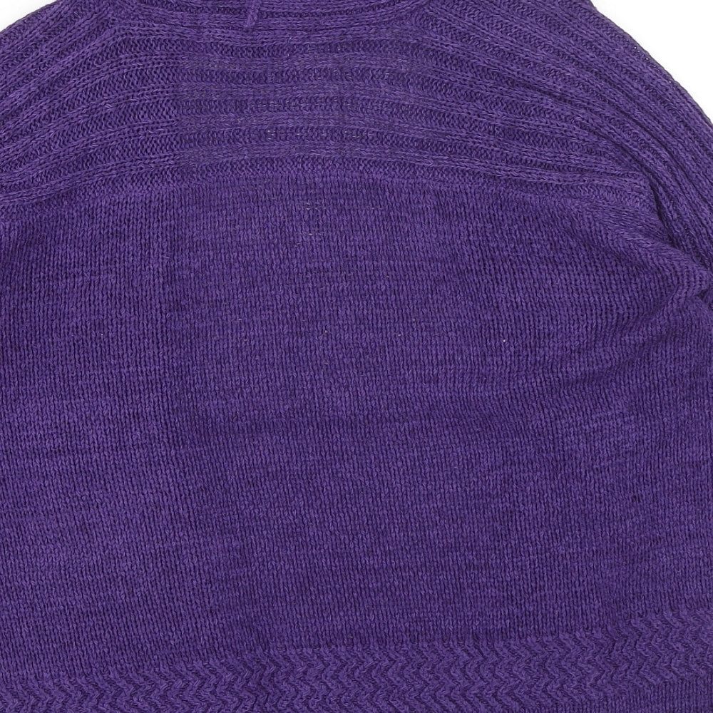 Womens UK Size 12 Marks and Spencer Purple Shrug Jumper