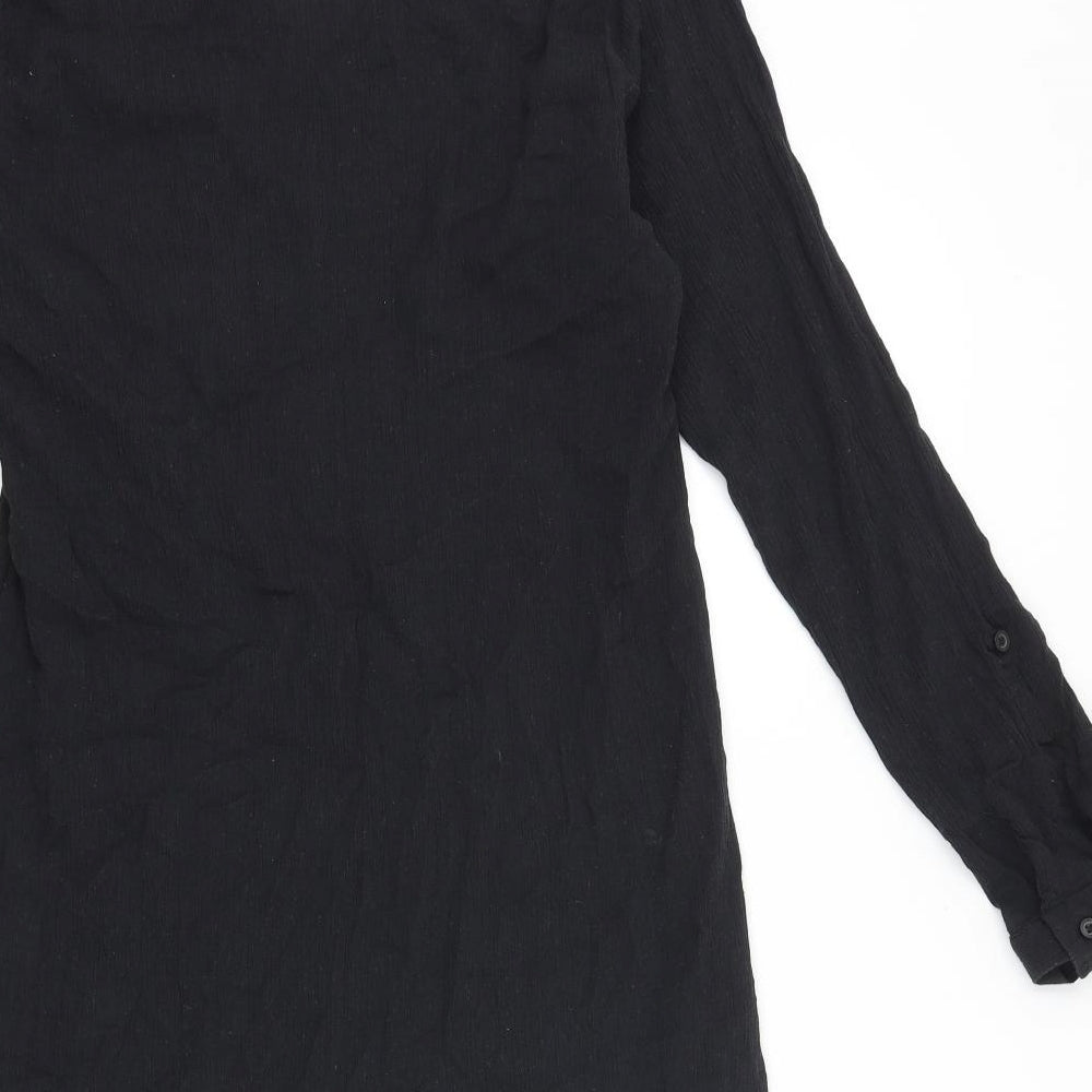 Womens UK Size XL BHS Black Tunic Blouse