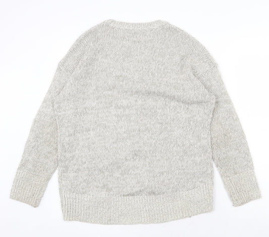 Womens UK Size M New Look Grey Pullover Jumper