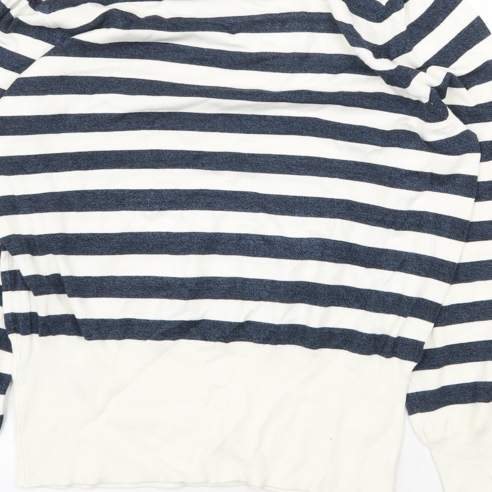 Womens UK Size L Marks and Spencer White Pullover Jumper
