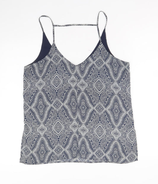 Womens UK Size 14 H&M Blue Camisole Tank