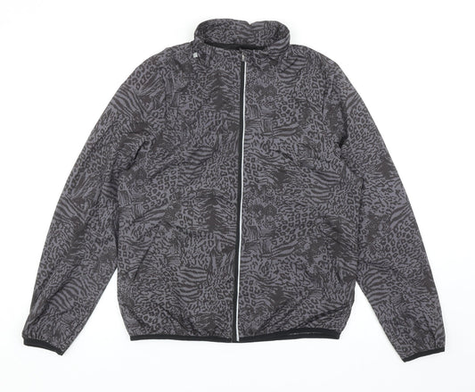 Womens UK Size 12 Atmosphere Grey Rain Coat