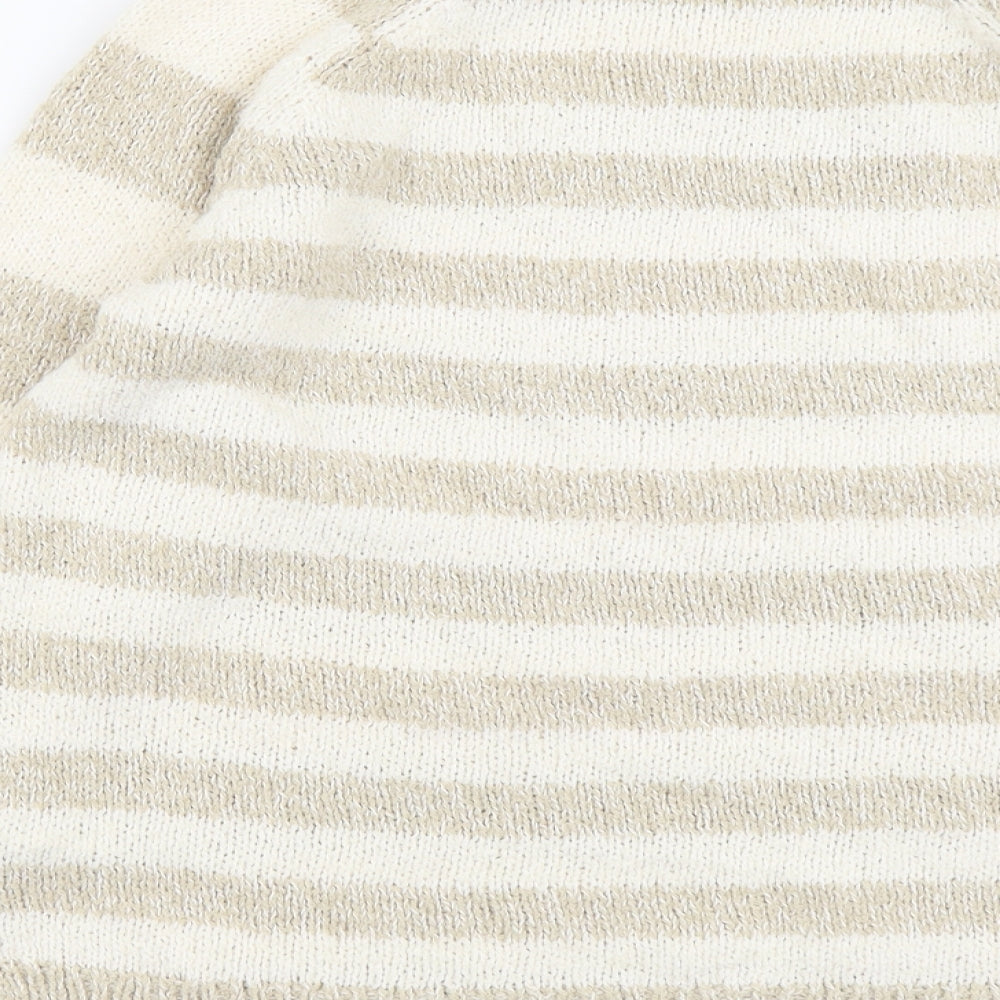 Womens UK Size 14 Marks and Spencer Beige Pullover Jumper