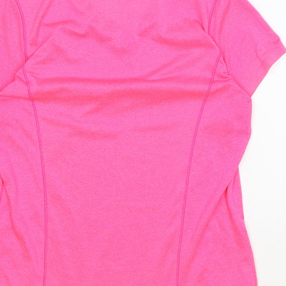 Womens UK Size S Preworn Pink Basic T-Shirt
